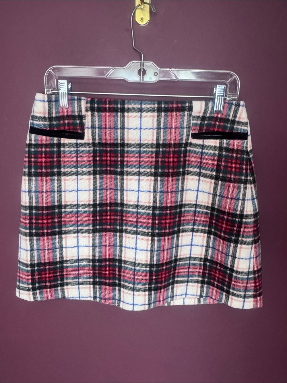 Copper Key Flannel Miniskirt